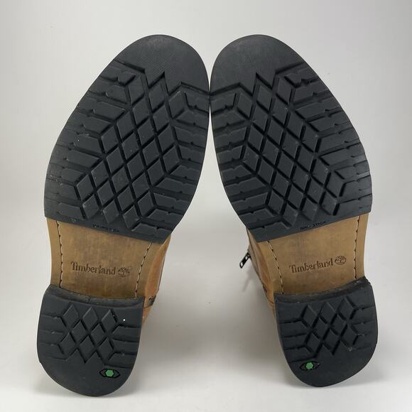 Timberland West Haven Boots Mens Size 9.5 Brown Leather Lace Up Side Zip Cap Toe - Picture 7 of 11